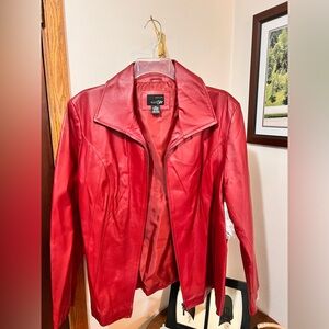 East 5th Cherry Red 100% Genuine Leather Jacket